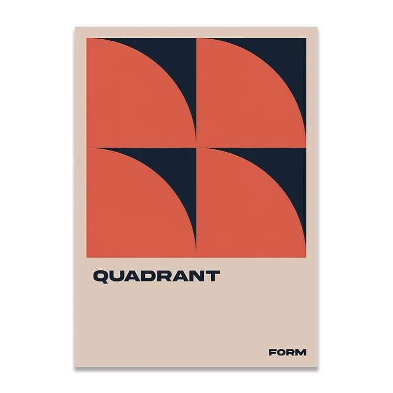 Affiche premium en toile Bauhaus créatif