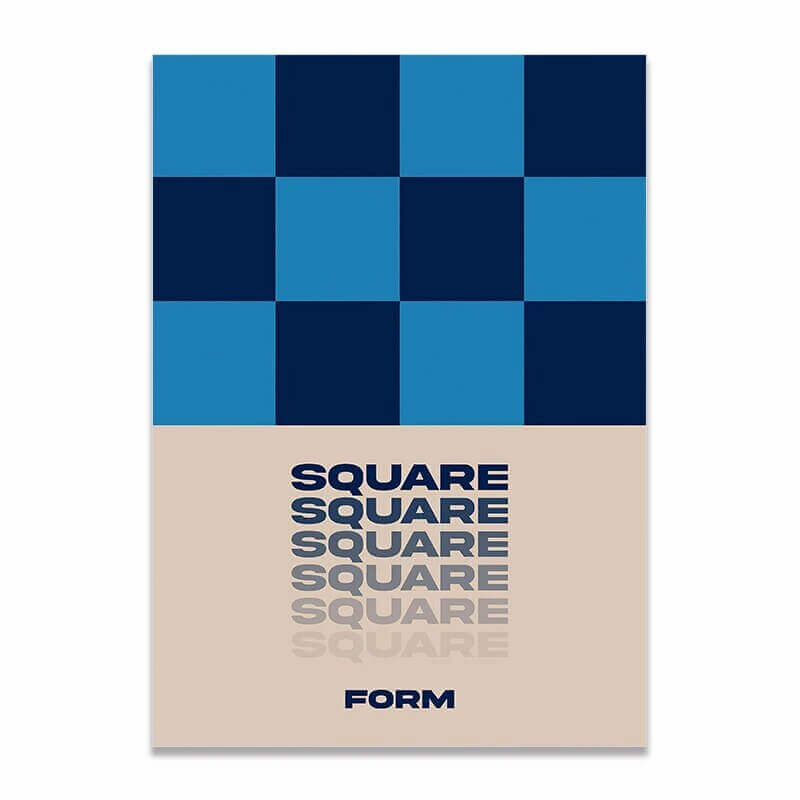 Affiche premium en toile Bauhaus créatif
