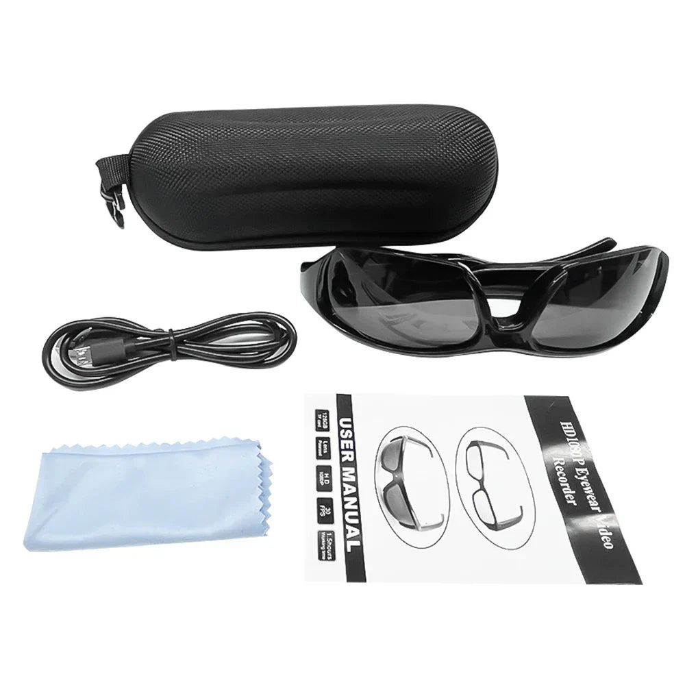 AdventureVision Lunettes de soleil - Caméra sportive 1080P élégante
