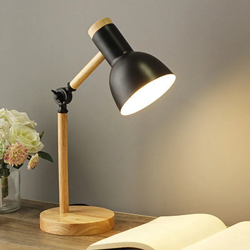 Floroux - Lampe de table en bois élégante et réglable pour votre maison