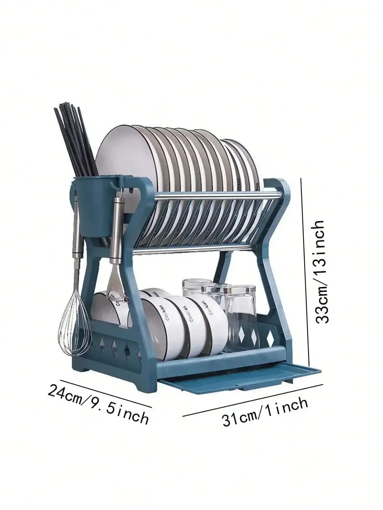 RackMaster - Étagère à vaisselle pliable élégante pour la cuisine