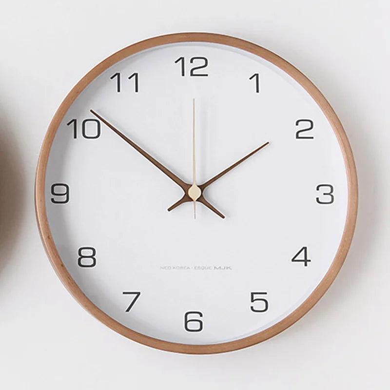 Floroux | Horloge murale en bois et verre