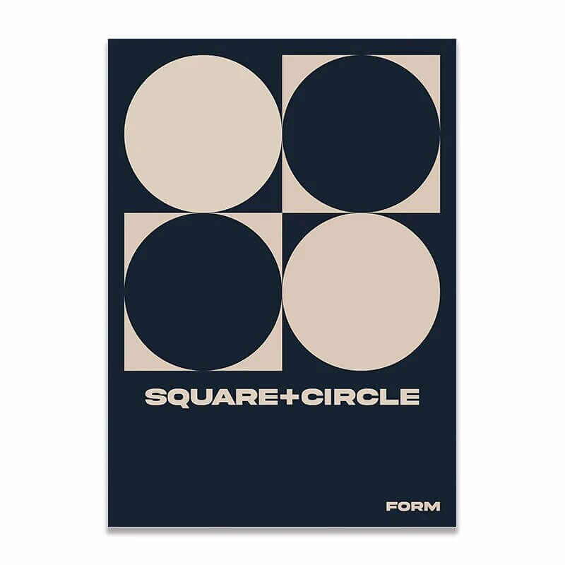 Affiche premium en toile Bauhaus créatif