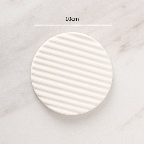 Distributeur de savon en marbre solide élégant pour salle de bain
