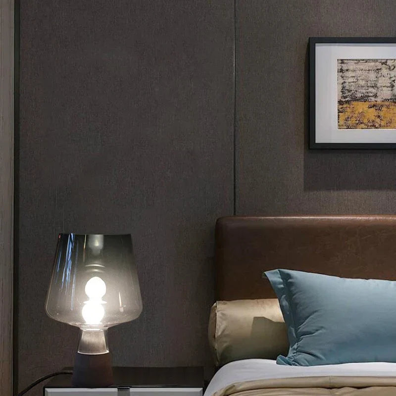 BétoLumi – Lampe de Table en Ciment Moderne pour Chambre et Bureau