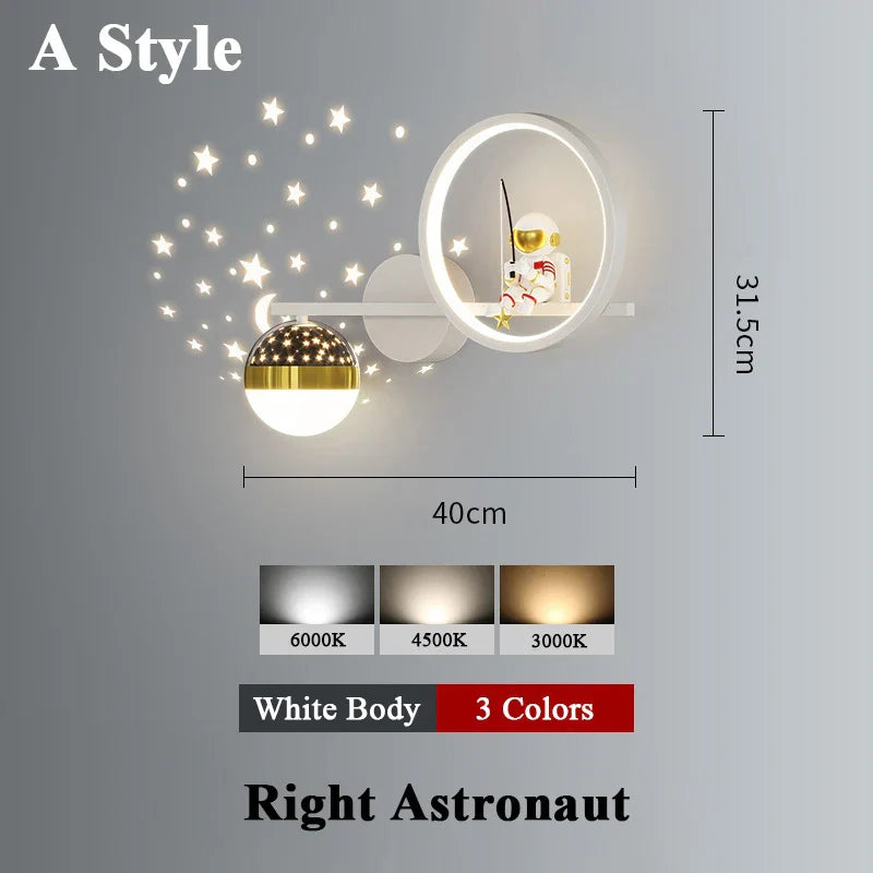 Applique murale Space Sconce projecteur d'étoiles en métal