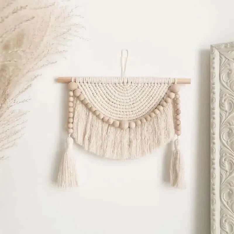 Chic en coton macramé décoration murale