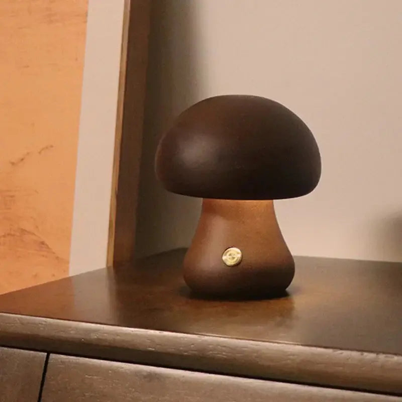 Lampe Tactile Champignon, Lumière Douce et Apaisante