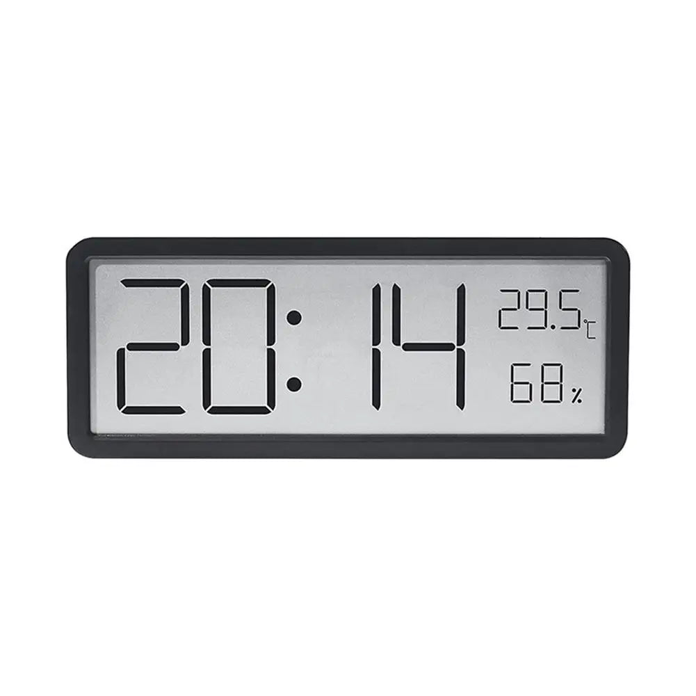 TechHorloge – Horloge Murale Numérique Multifonction avec Affichage LCD