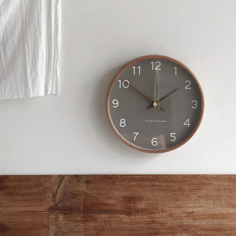 Floroux | Horloge murale en bois et verre