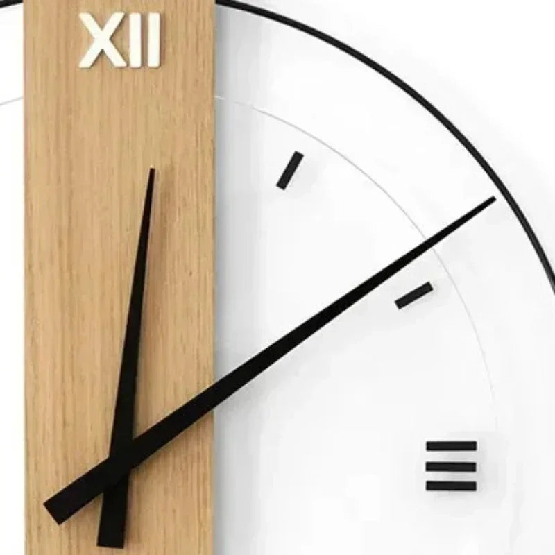 Floroux | Horloge murale silencieuse en bois