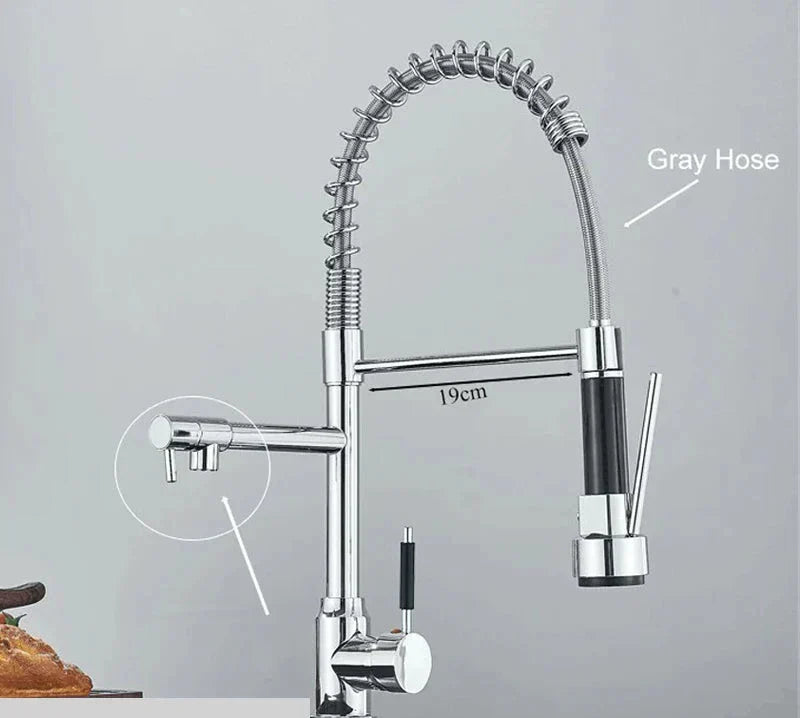 NickelFlex Robinet – Mitigeur de Cuisine Moderne 360°