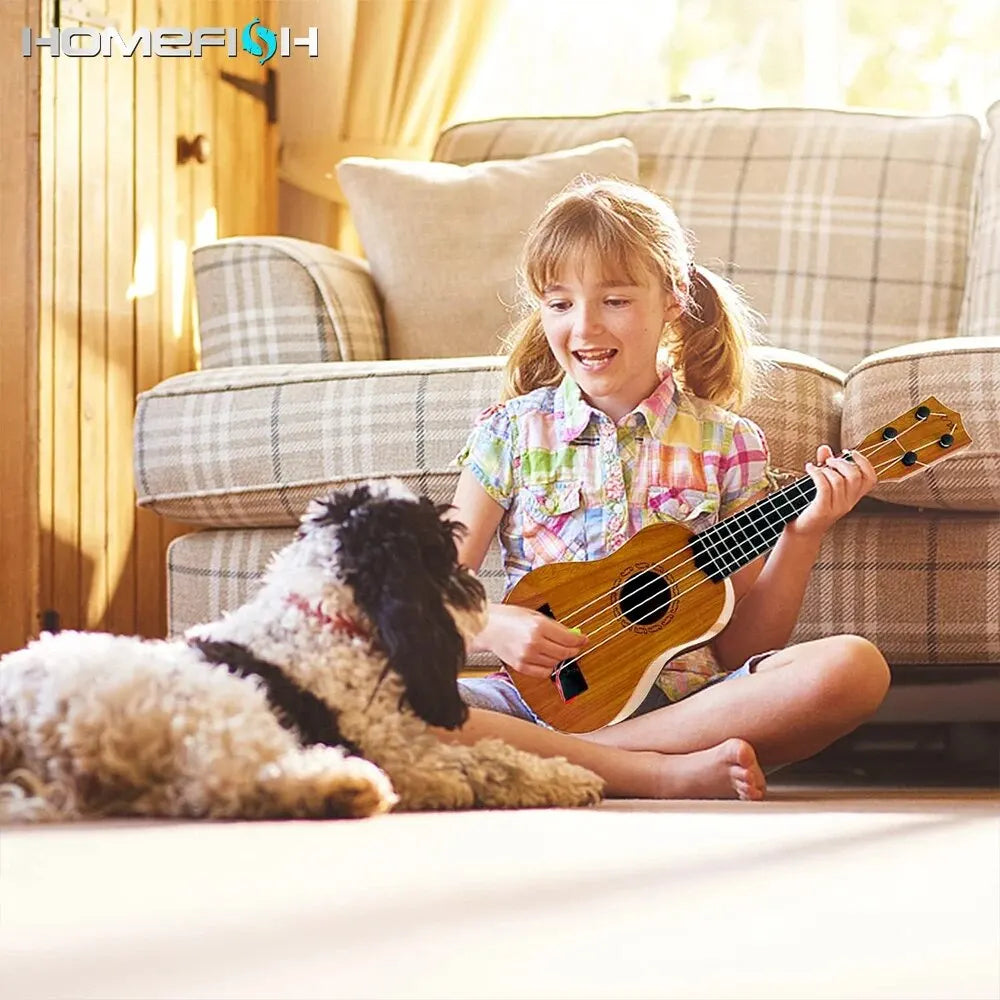Jouet Ukulélé Éducatif pour Enfants - Guitare Amicale pour Enfants pour Apprentissage Musical, Design ABS Durable, Cadeau Unisexe pour Âges 3+ 35 cm (13,7 pouces)