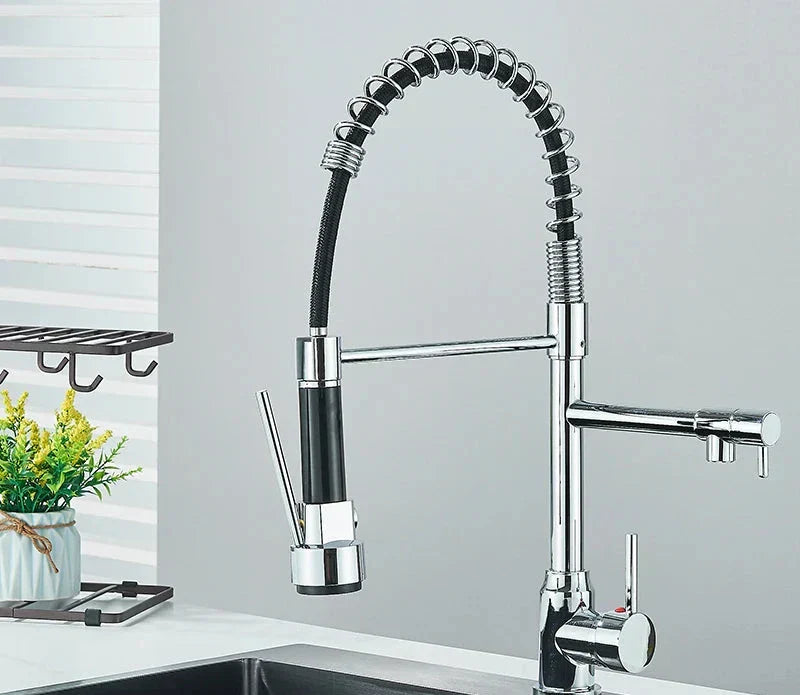 NickelFlex Robinet – Mitigeur de Cuisine Moderne 360°