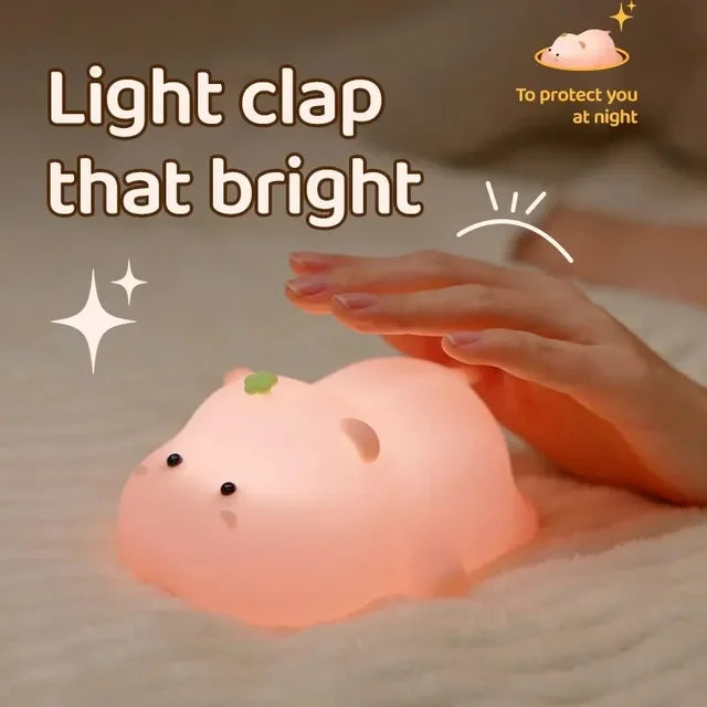 Lampe Squishy - Lampe de nuit LED pour enfants avec 3 niveaux de variation d'intensité