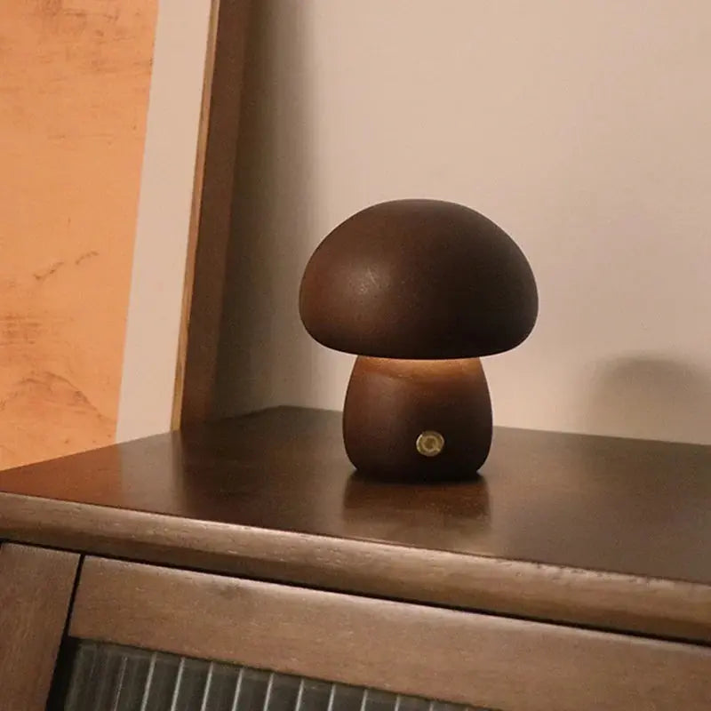 Lampe Tactile Champignon, Lumière Douce et Apaisante