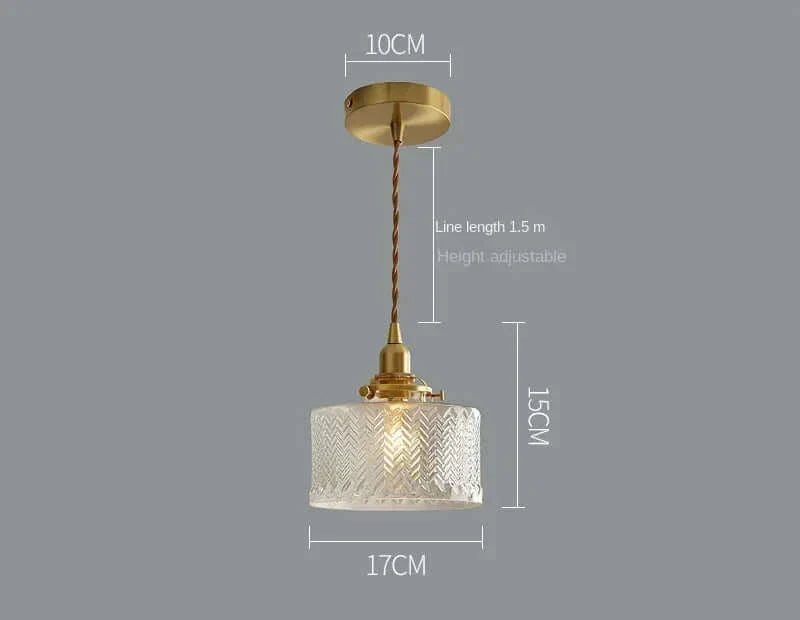 Plafonnier en verre élégant avec des accents en laiton - Éclairer avec style