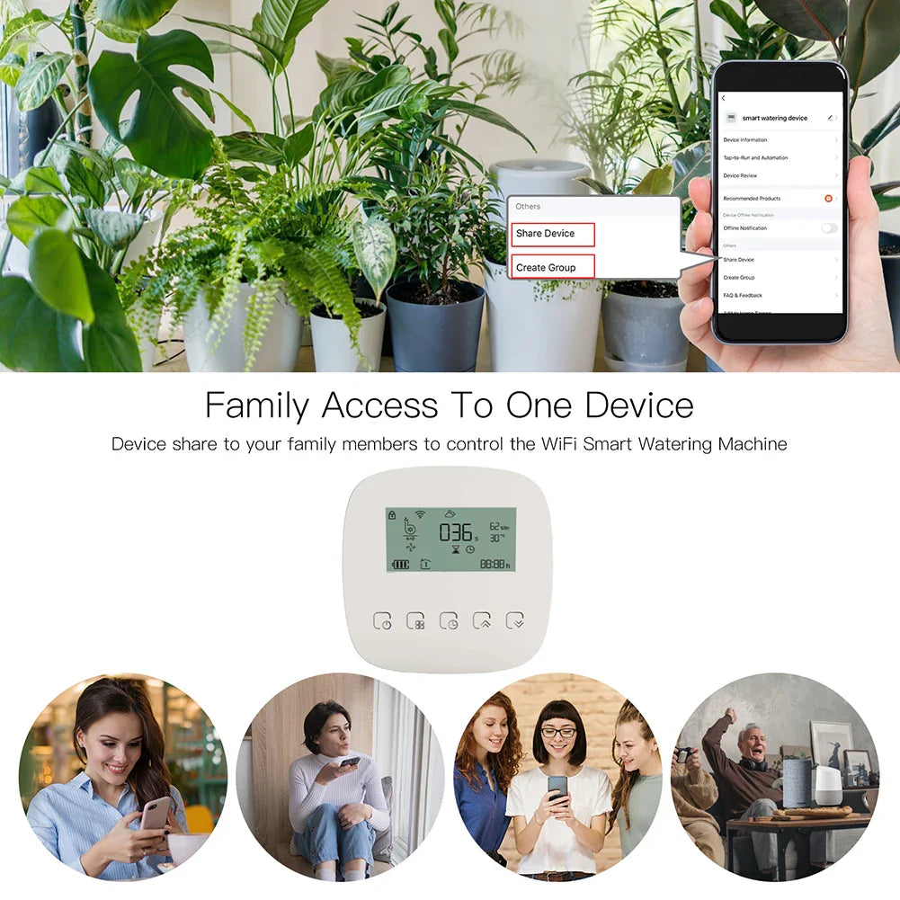 Tuya Smart Water Pump Timer - Contrôle d'arrosage par irrigation micro-goutte WiFi via les applications SmartLife Google Alexa
