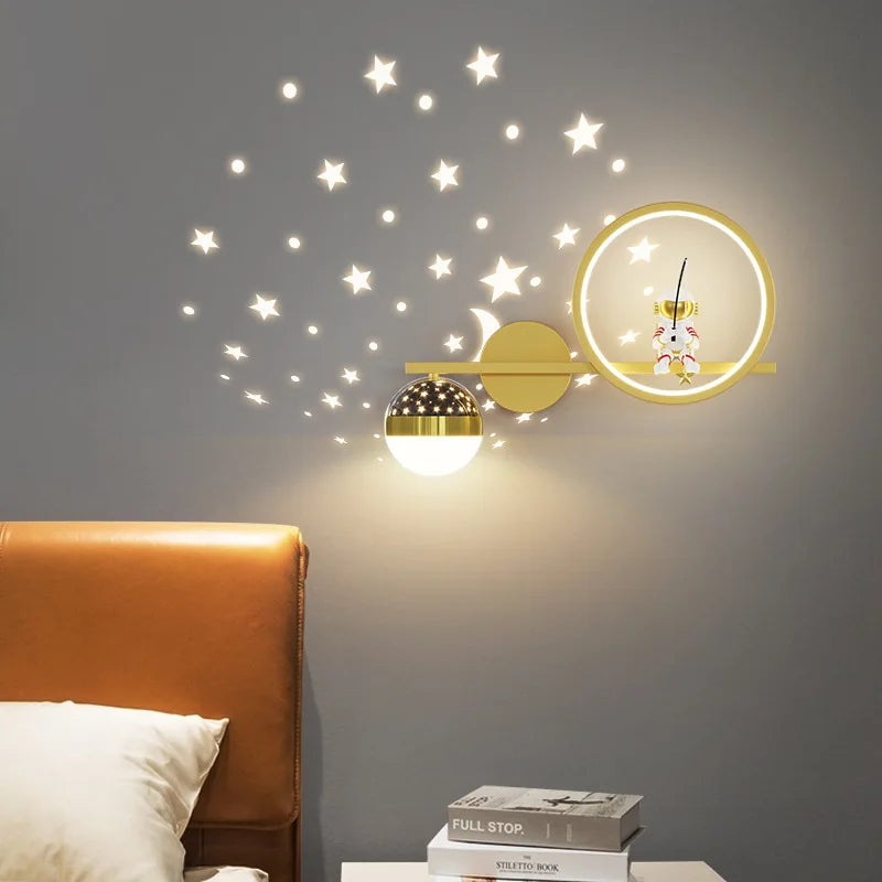 Applique murale Space Sconce projecteur d'étoiles en métal