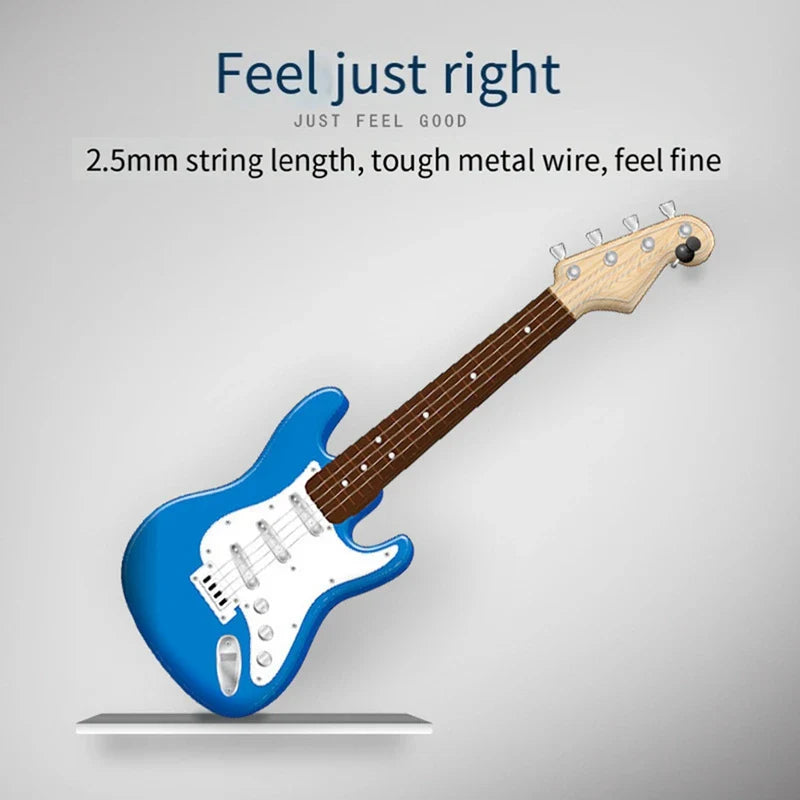 Guitare Électrique 4 Cordes Jouet pour Enfants - Instrument de Musique Portable, Cadeau Parfait pour Jeunes Musiciens