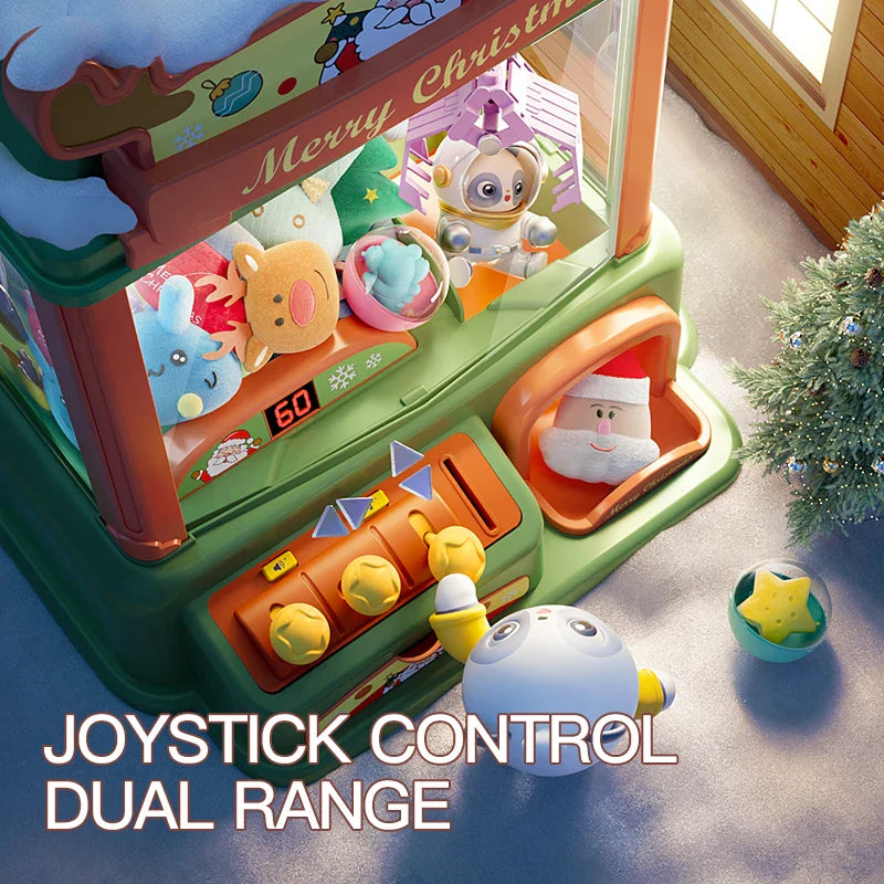Machine à Haricots Interactive Noël Poupée Premium Set A - Jouet Amusant à Monnaie pour Enfants, Idée de Cadeau Festif