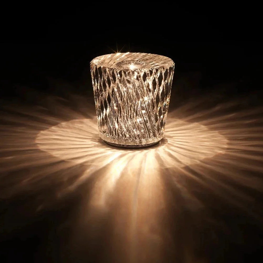 LuminaCristal – Lampe de Table en Cristal Élégante pour Restaurant et Bar