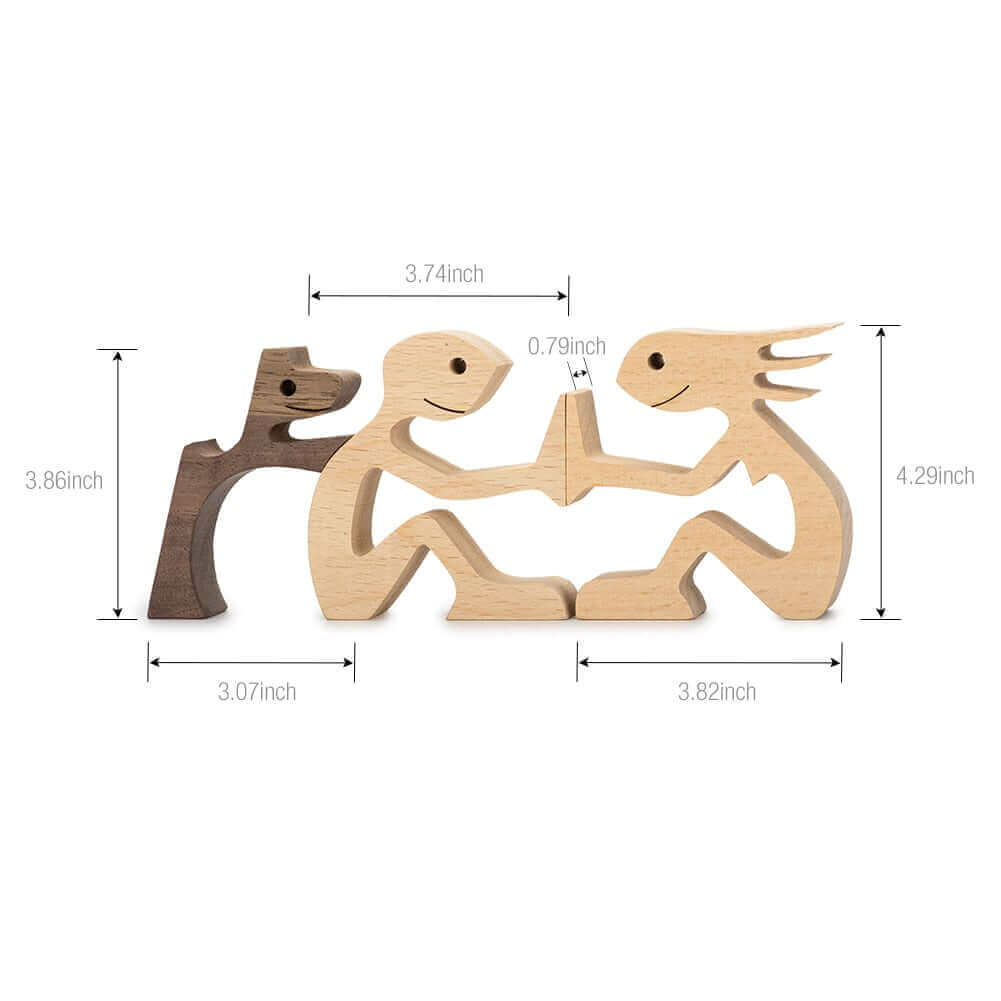 Animaux en bois danois Ornements