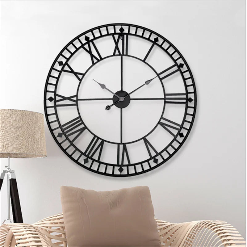 Floroux | Horloge murale au style industriel