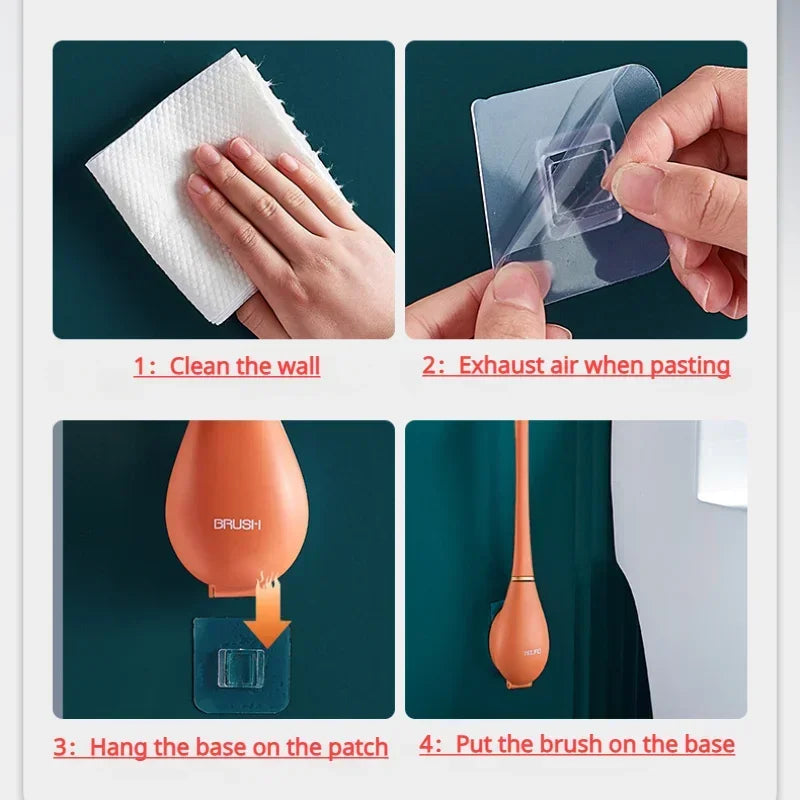 SumiClean - Brosse de Toilette en Silicone Rigoriste pour Votre Salle de Bain