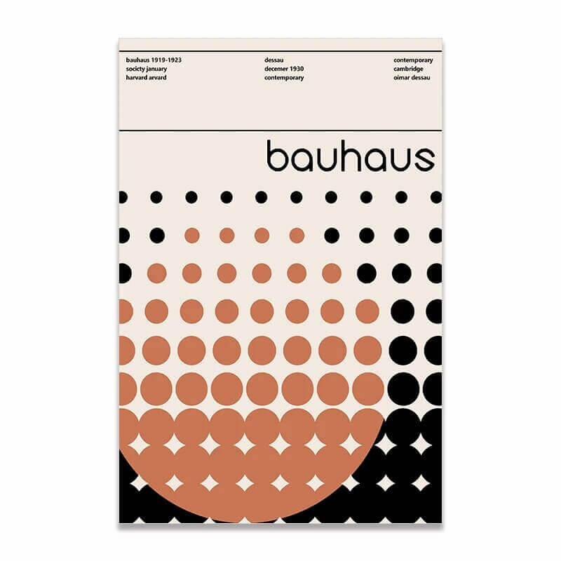 Affiche premium en toile Bauhaus créatif