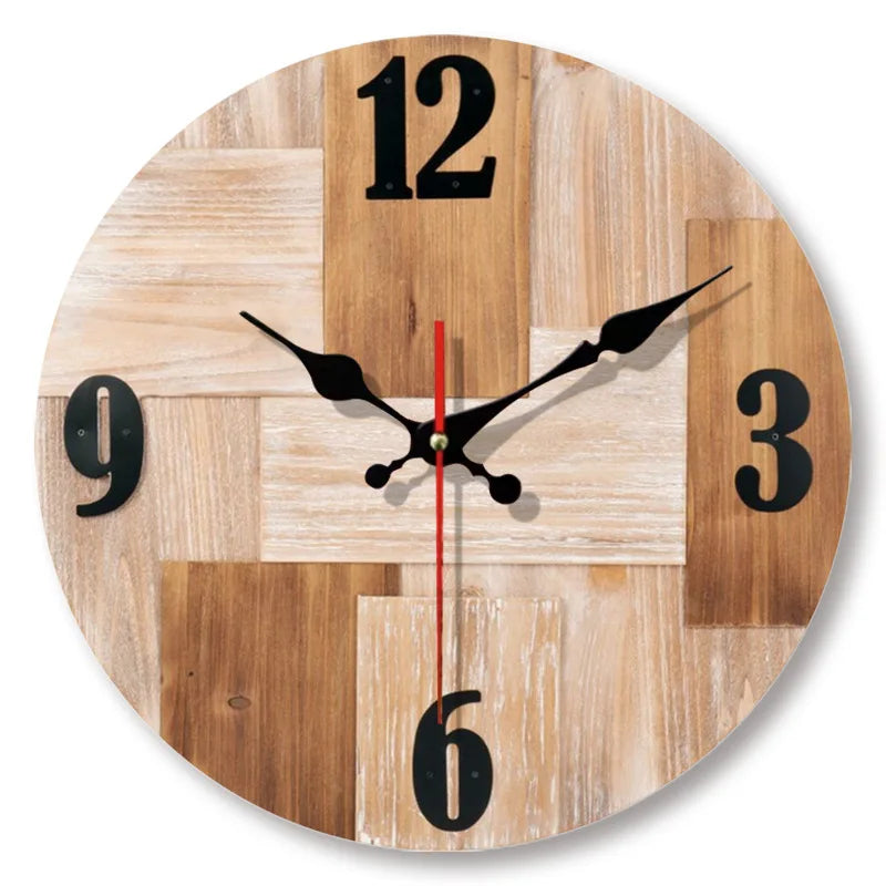 Horloge NaturelDesign – Horloge Murale en Bois Élegant
