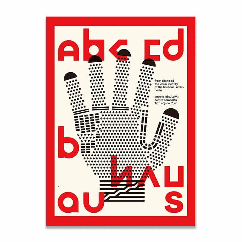 Affiche premium en toile Bauhaus créatif