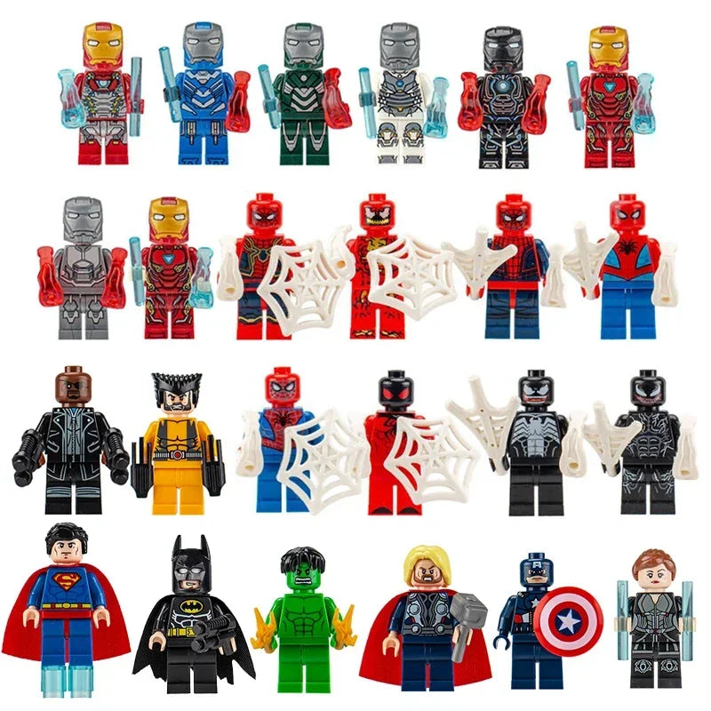 Calendrier de l'Avent de figurines d'action en PVC Marvel 24 pièces - Cadeau de compte à rebours de Noël pour enfants