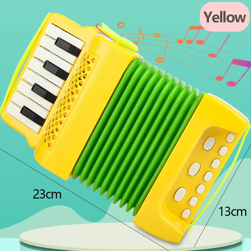 Instrument musical accordéon pour enfants - Jouet éducatif léger pour les tout-petits, Cadeau parfait pour les garçons et les filles de 3 ans et plus, Amusement en intérieur et en extérieur