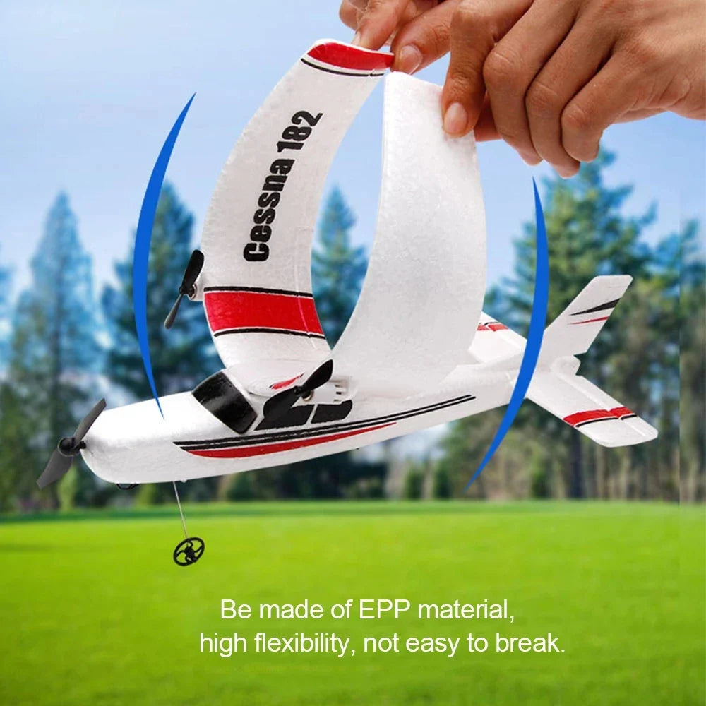 EPP Foam FX801 Avion RC - Avion à distance 2CH pour enfants, jouet facile à assembler cadeau