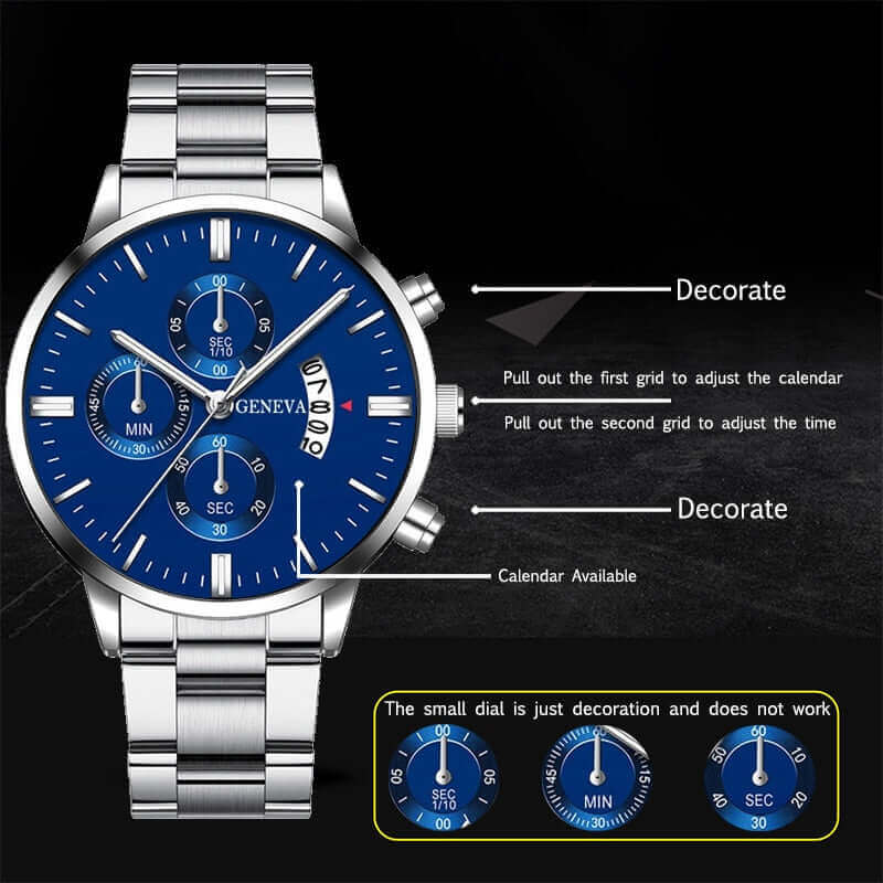 Montre de bureau décontractée