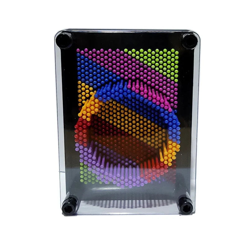 Jouet de peinture à aiguille en main 3D vibrant - Pendule coloré pour enfants, 12,5 cm Jeu interactif unique