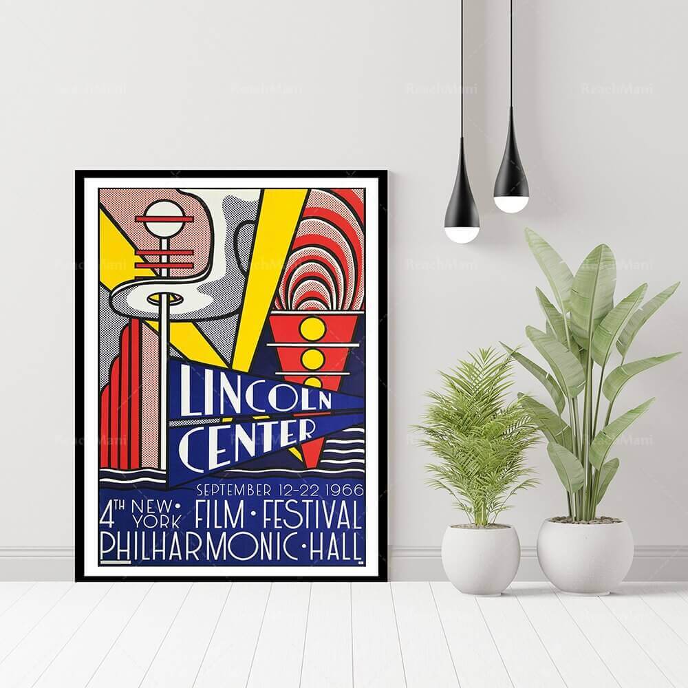 Affiche en toile en coton premium Pop Art de Lichtenstein