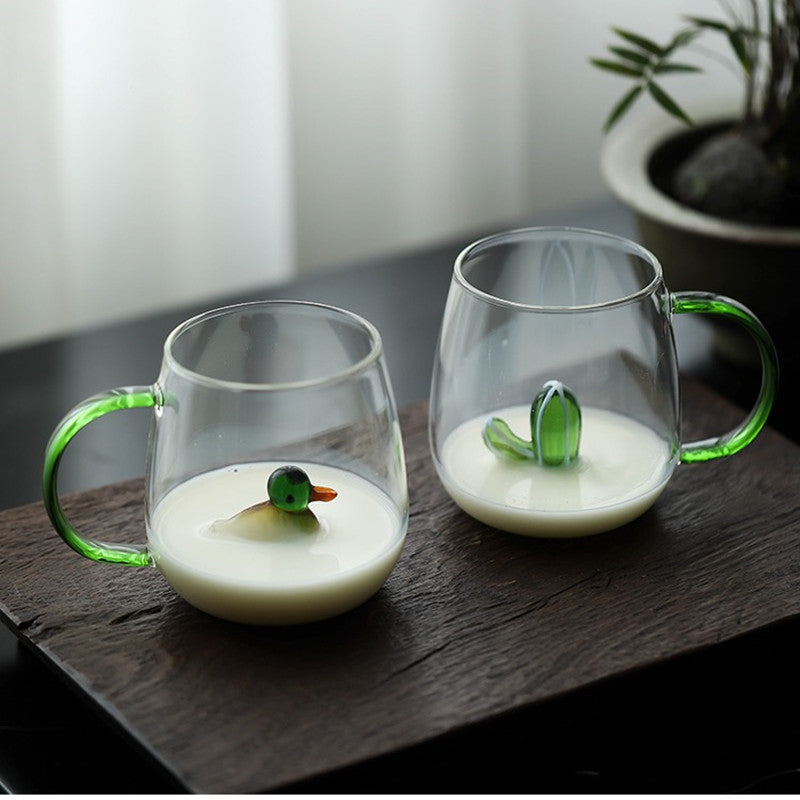 Farmland gobelet en verre 3D avec motif animal