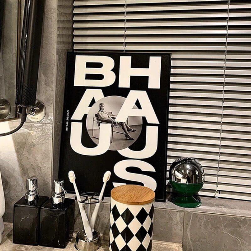 Affiche premium en toile Bauhaus créatif