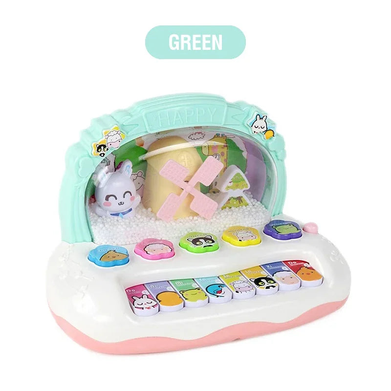 Piano électronique pour enfants avec sons d'animaux et lumières - Jouet musical éducatif pour les enfants de 3 ans et plus, parfait cadeau d'anniversaire
