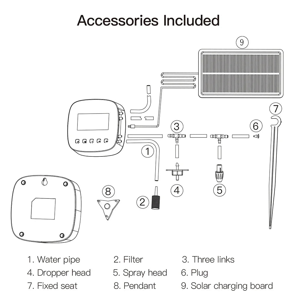 Tuya Smart Water Pump Timer - Contrôle d'arrosage par irrigation micro-goutte WiFi via les applications SmartLife Google Alexa