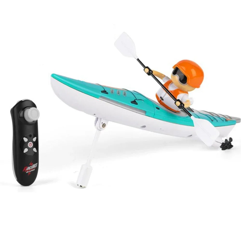 Bateau télécommandé pour enfants - Bateau de course en plein air, 15 km/h, cadeau amusant étanche
