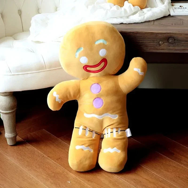Floroux - Mignon Bonhomme en Pain d'Épice en Peluche pour Décoration Festive