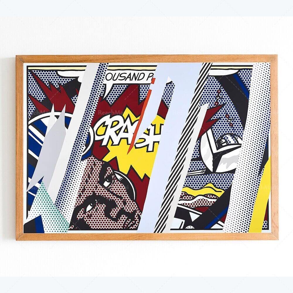 Affiche en toile en coton premium Pop Art de Lichtenstein