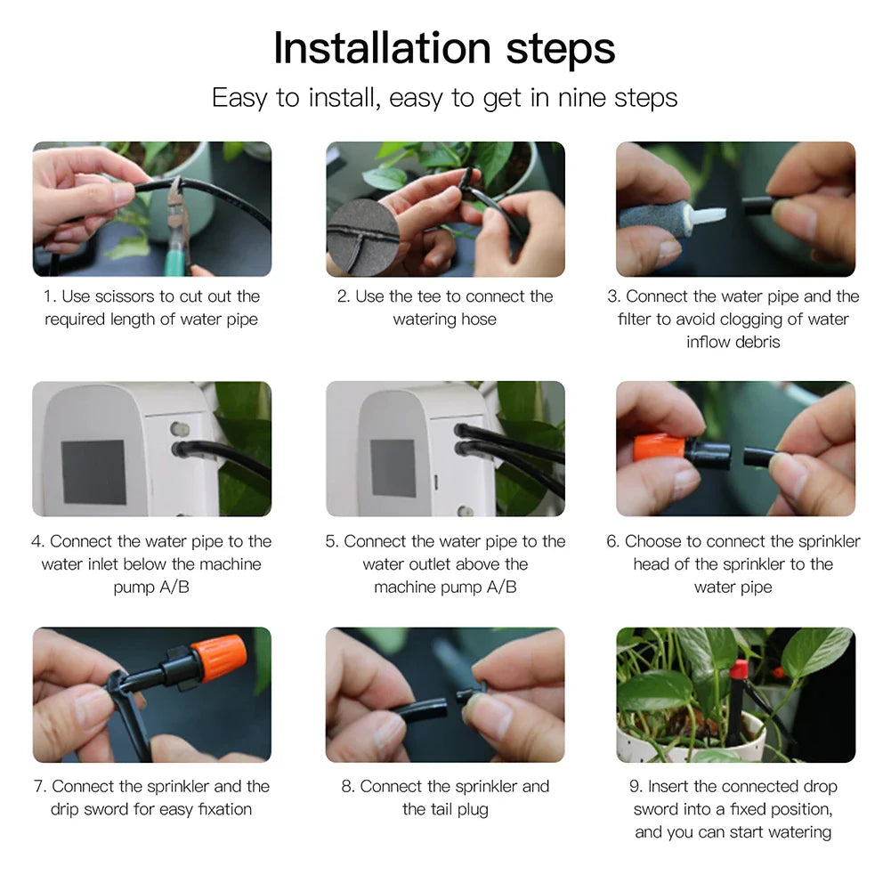 Tuya Smart Water Pump Timer - Contrôle d'arrosage par irrigation micro-goutte WiFi via les applications SmartLife Google Alexa