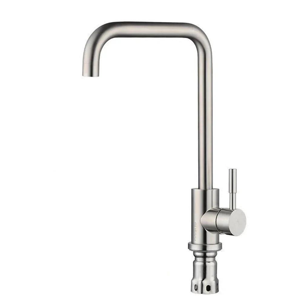 StainlessMix Robinet - Robinet de Cuisine en Acier Inoxydable Moderne