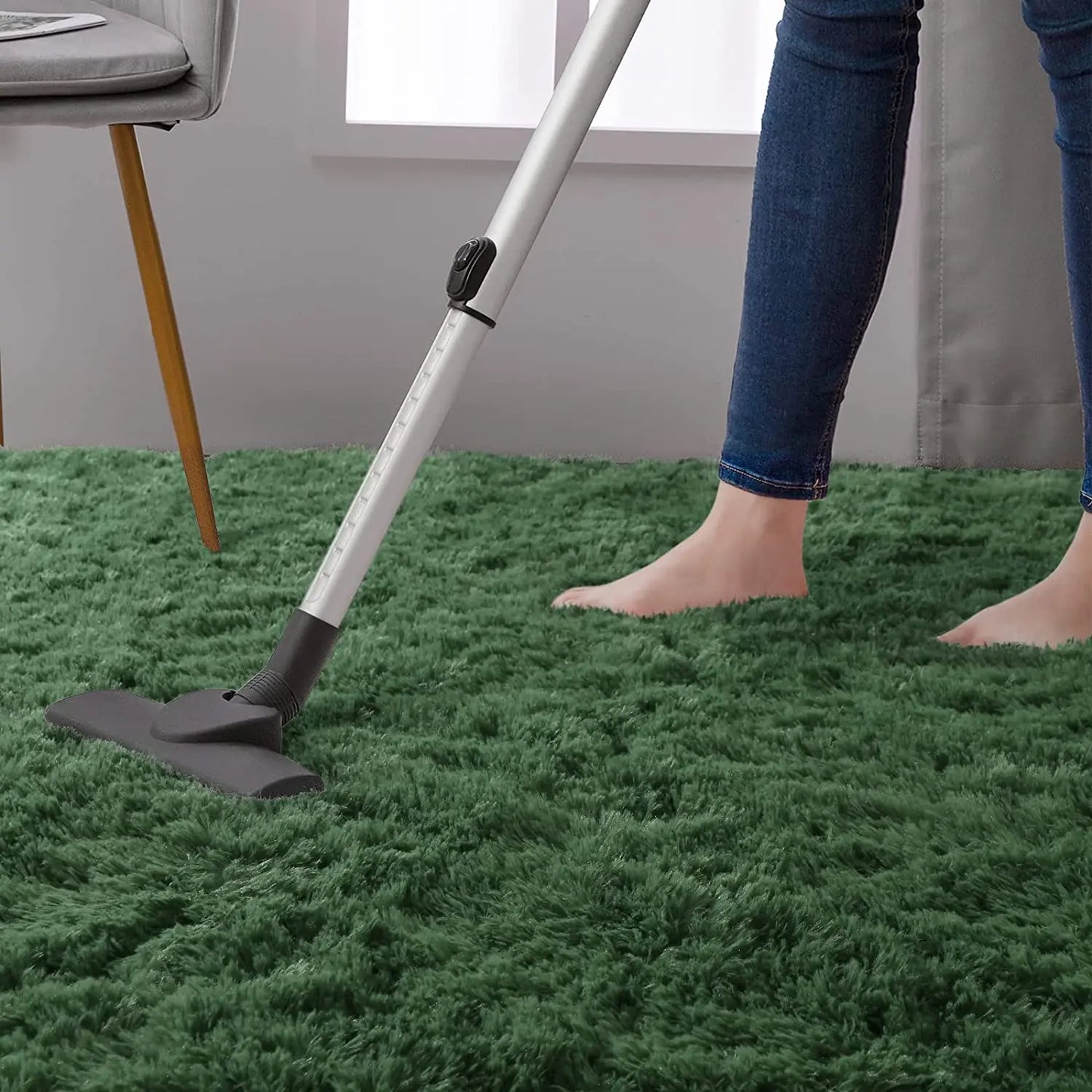 Tapis en peluche moelleux – Tapis doux et anti-dérapant pour les chambres, les salons et les chambres d'enfants