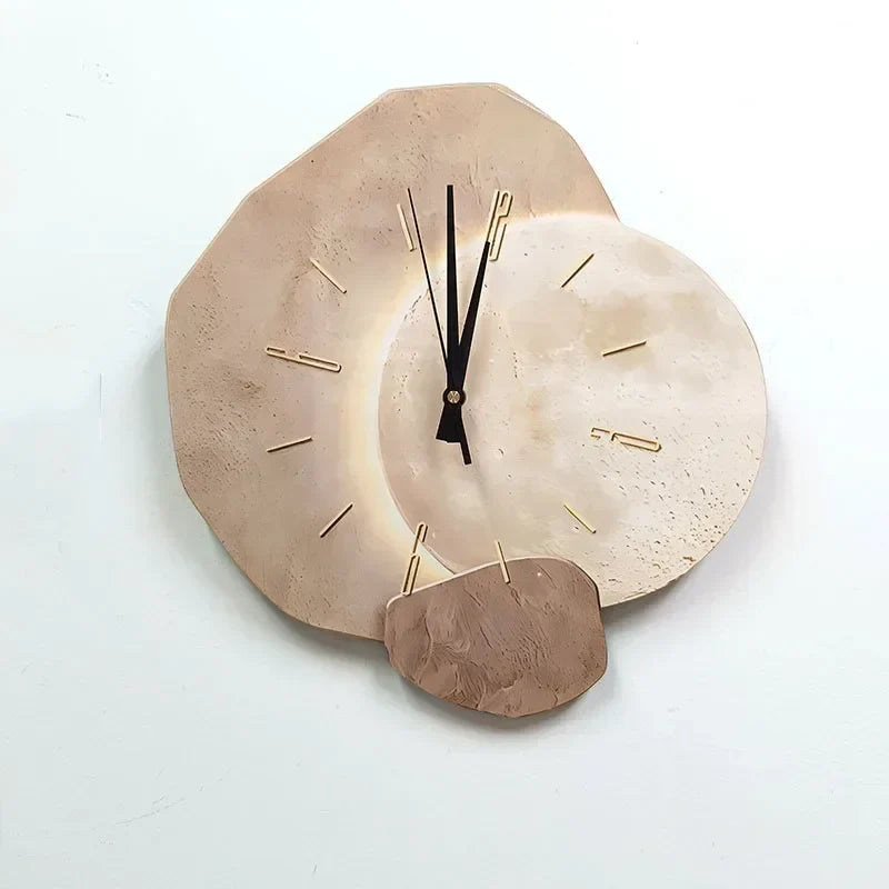 CreamWind Horloge – Horloge mural moderne et élégante avec LED