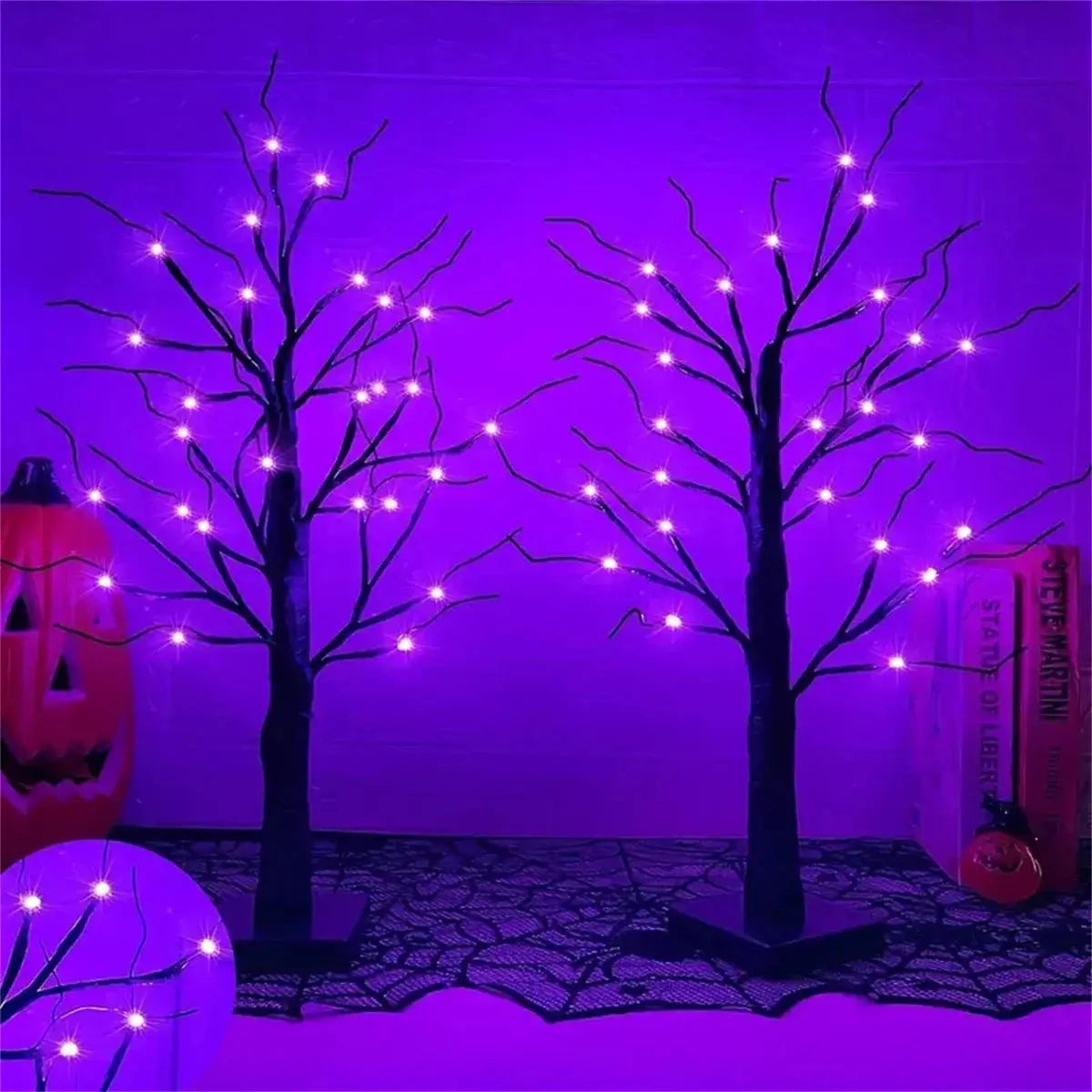 BirchLight - Lampe Arbre Bouleau Halloween Déco Intérieure